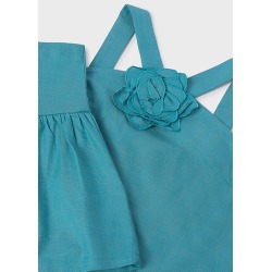 Conjunto pantalón corto y top flor chica mayoral