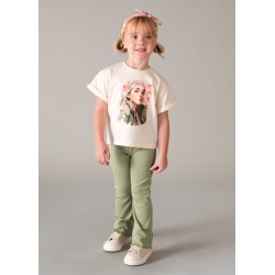 Camiseta con banda estampado niña mayoral