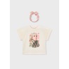 Camiseta con banda estampado niña mayoral
