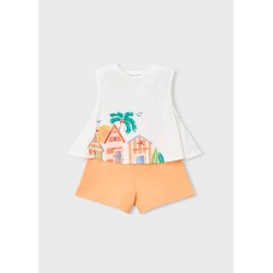 Conjunto short y camiseta niña mayoral