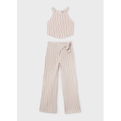 Conjunto pantalón largo y top rayas chica mayoral