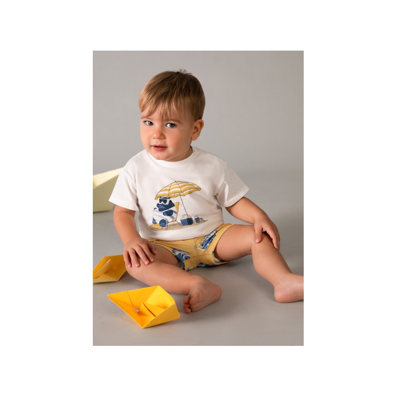 Conjunto bañador y camiseta protección solar bebé mayoral