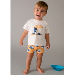 Conjunto bañador y camiseta protección solar bebé mayoral