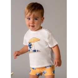 Conjunto bañador y camiseta protección solar bebé mayoral