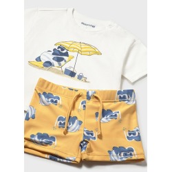 Conjunto bañador y camiseta protección solar bebé mayoral