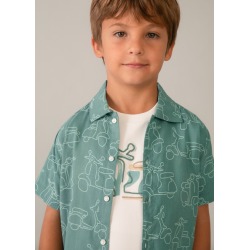 Camisa estampada vespa niño mayoral