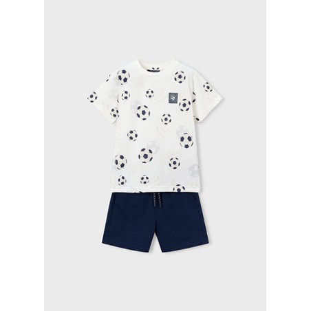 Conjunto bermuda y camiseta estampada niño mayoral