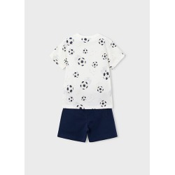 Conjunto bermuda y camiseta estampada niño mayoral
