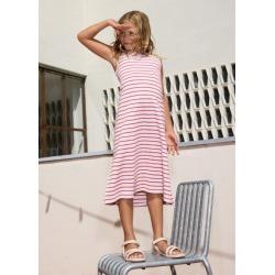 Vestido rayas midi chica...