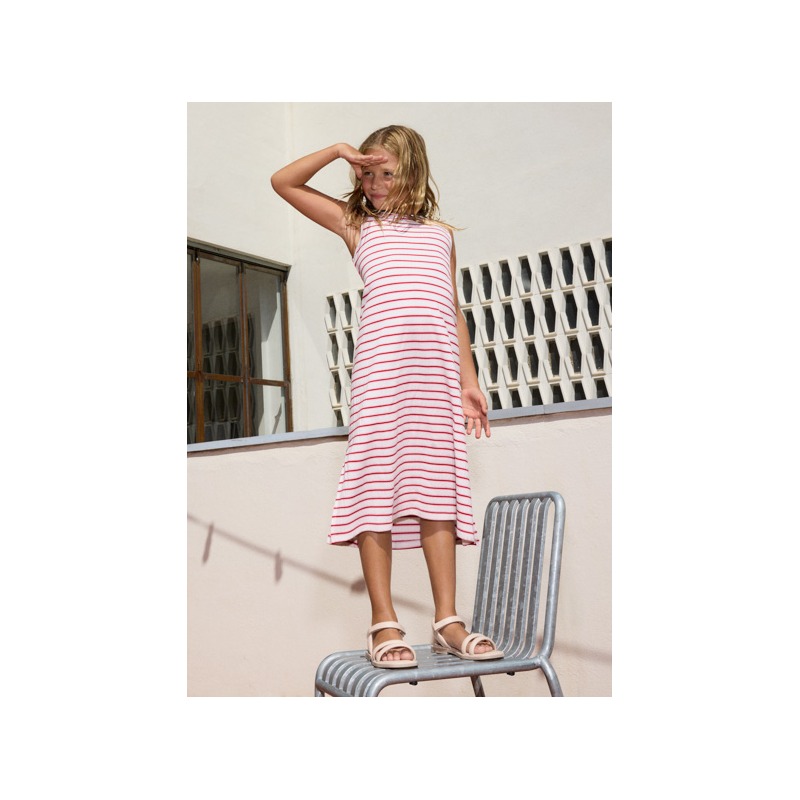 Vestido rayas midi chica mayoral