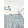 Conjunto bermuda y camisa con lino bebé mayoral
