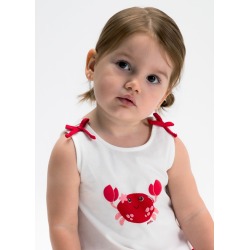 Conjunto short estampado y camiseta bebé niña mayoral