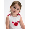 Conjunto short estampado y camiseta bebé niña mayoral