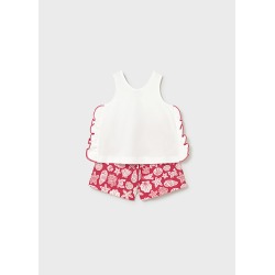 Conjunto short estampado y camiseta bebé niña mayoral