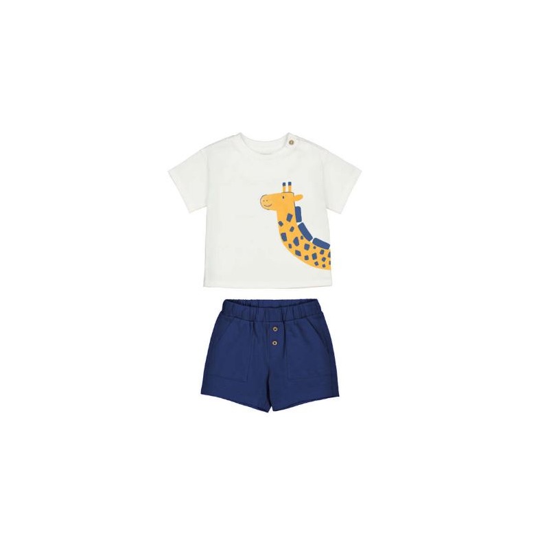Conjunto punto bermuda y camiseta interactiva bebé mayoral