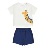 Conjunto punto bermuda y camiseta interactiva bebé mayoral