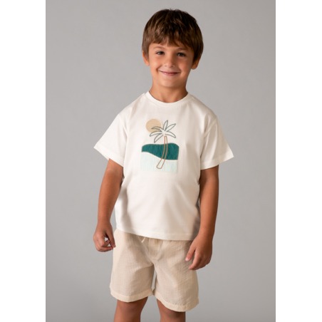 Conjunto bermuda con bordado niño mayoral