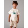 Conjunto bermuda con bordado niño mayoral