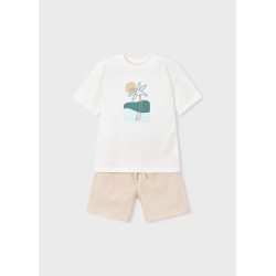 Conjunto bermuda con bordado niño mayoral