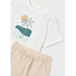 Conjunto bermuda con bordado niño mayoral