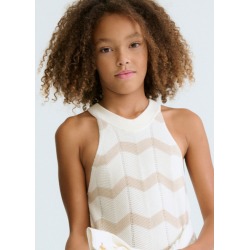 Vestido tricot zig zag chica mayoral