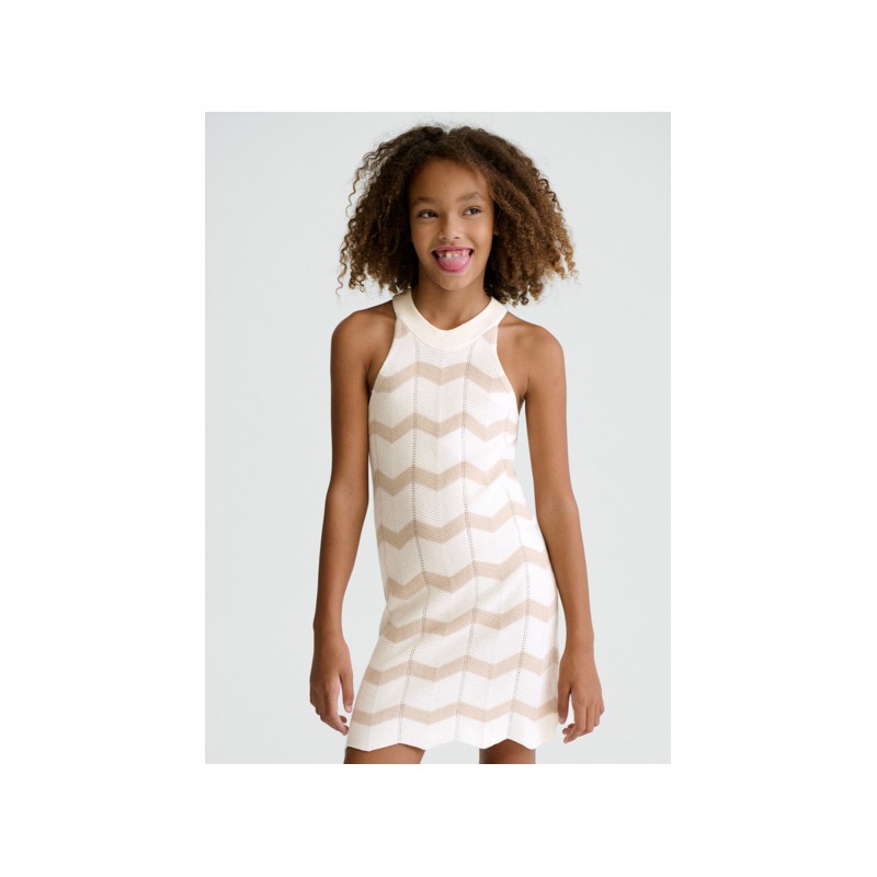 Vestido tricot zig zag chica mayoral