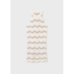 Vestido tricot zig zag chica mayoral