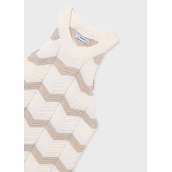 Vestido tricot zig zag chica mayoral