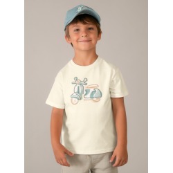 Camiseta con moto bordada niño mayoral