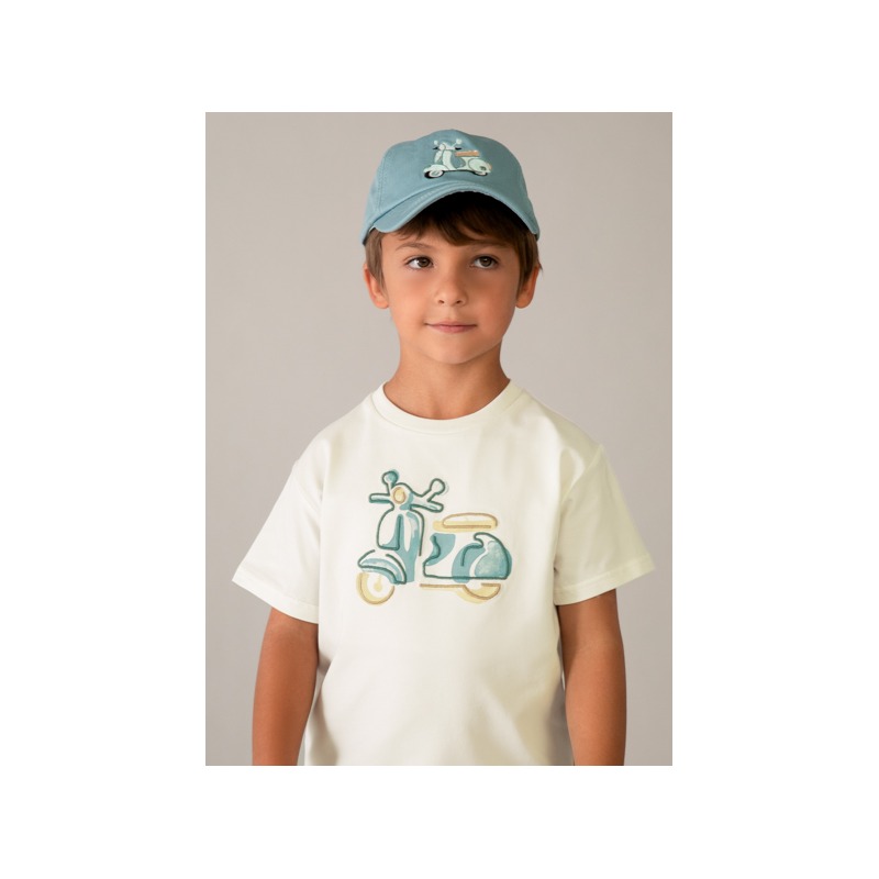 Camiseta con moto bordada niño mayoral
