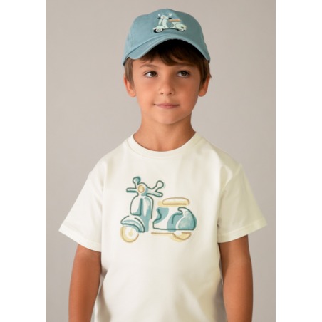 Camiseta con moto bordada niño mayoral