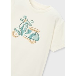 Camiseta con moto bordada niño mayoral