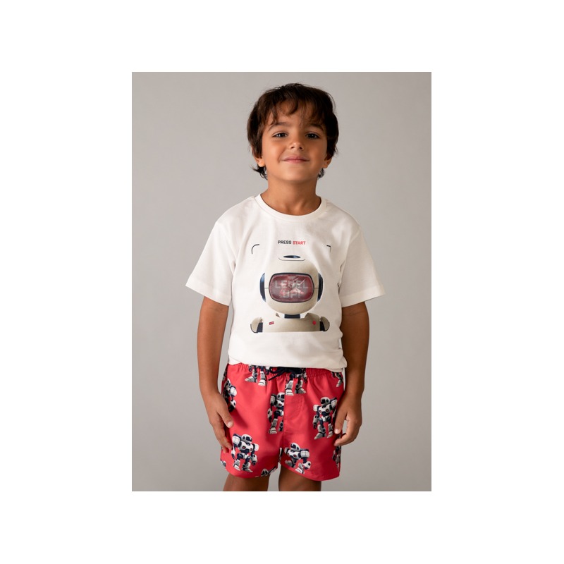 Camiseta interactiva robot niño mayoral