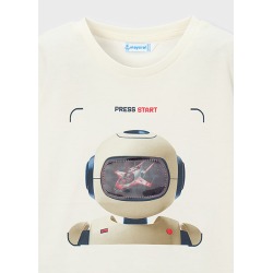 Camiseta interactiva robot niño mayoral