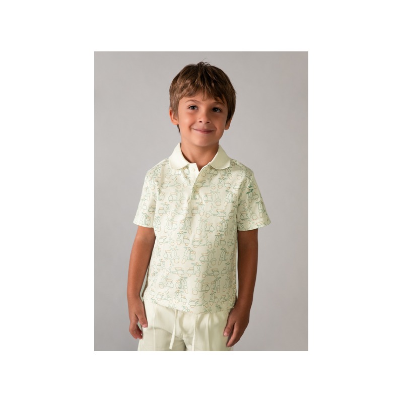Polo estampado motos niño mayoral