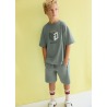 Conjunto bermuda y camiseta relieve chico mayoral