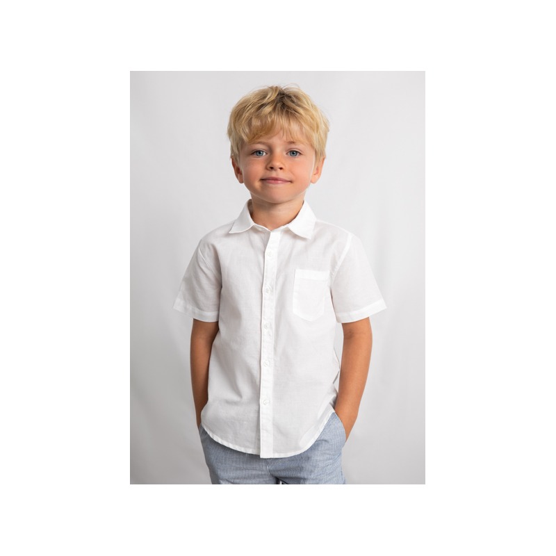 Camisa mc con lino niño mayoral