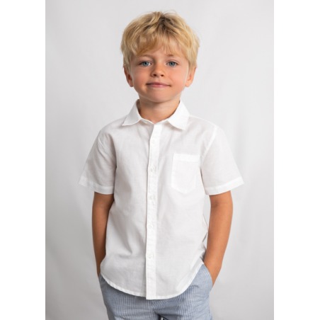 Camisa mc con lino niño mayoral