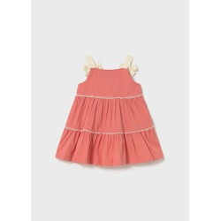 Vestido de rizo con lazos bebé mayoral
