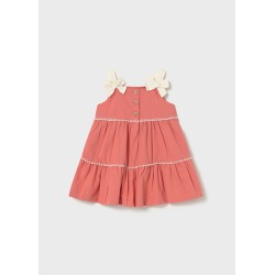 Vestido de rizo con lazos...