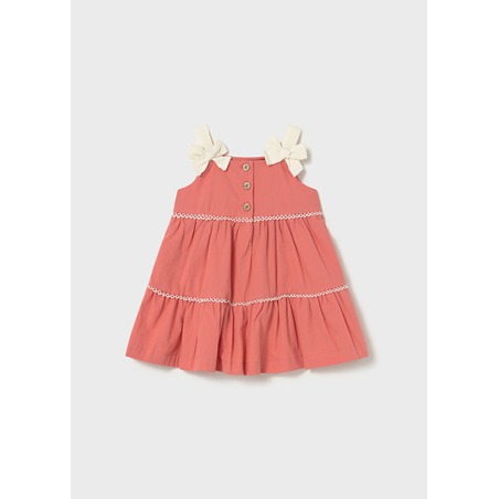 Vestido de rizo con lazos bebé mayoral