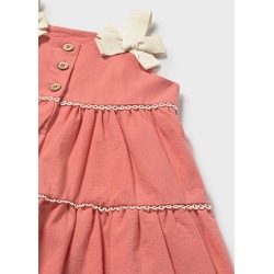 Vestido de rizo con lazos bebé mayoral