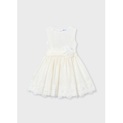 Vestido ceremonia encaje niña mayoral