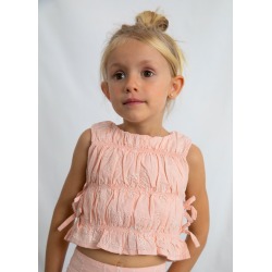 Conjunto pantalón y top fruncido niña Mayoral