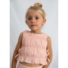 Conjunto pantalón y top fruncido niña Mayoral