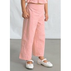 Conjunto pantalón y top fruncido niña Mayoral