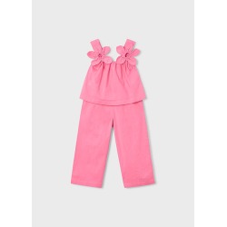 Conjunto pantalón y blusa flores niña mayoral