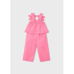 Conjunto pantalón y blusa flores niña mayoral
