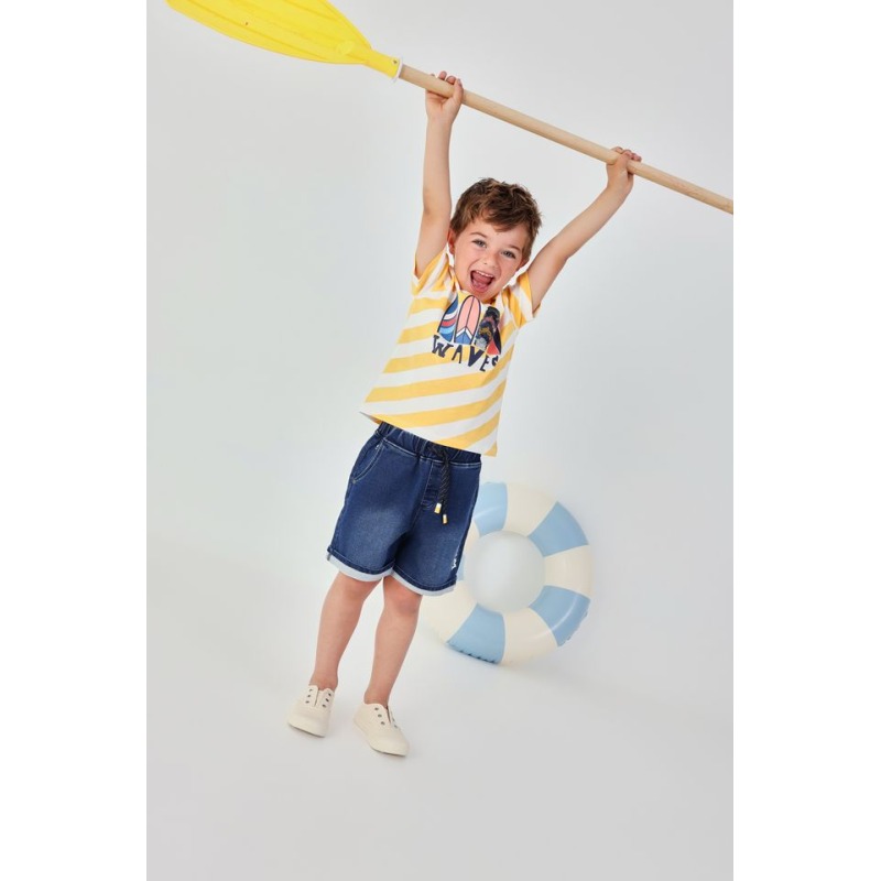 Bermudas denim punto niño boboli
