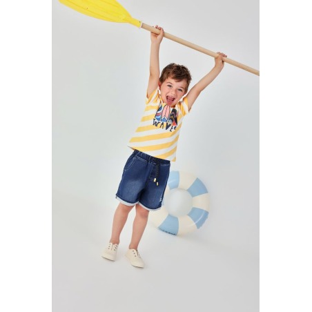 Bermudas denim punto niño boboli